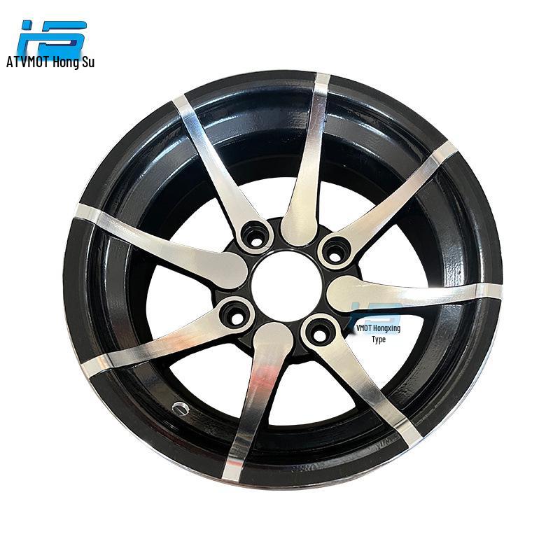 8-Strip 25X8-12 Inch Front Aluminum Alloy Wheel Rim for Go-Kart/ATV Off-road Beach Buggy