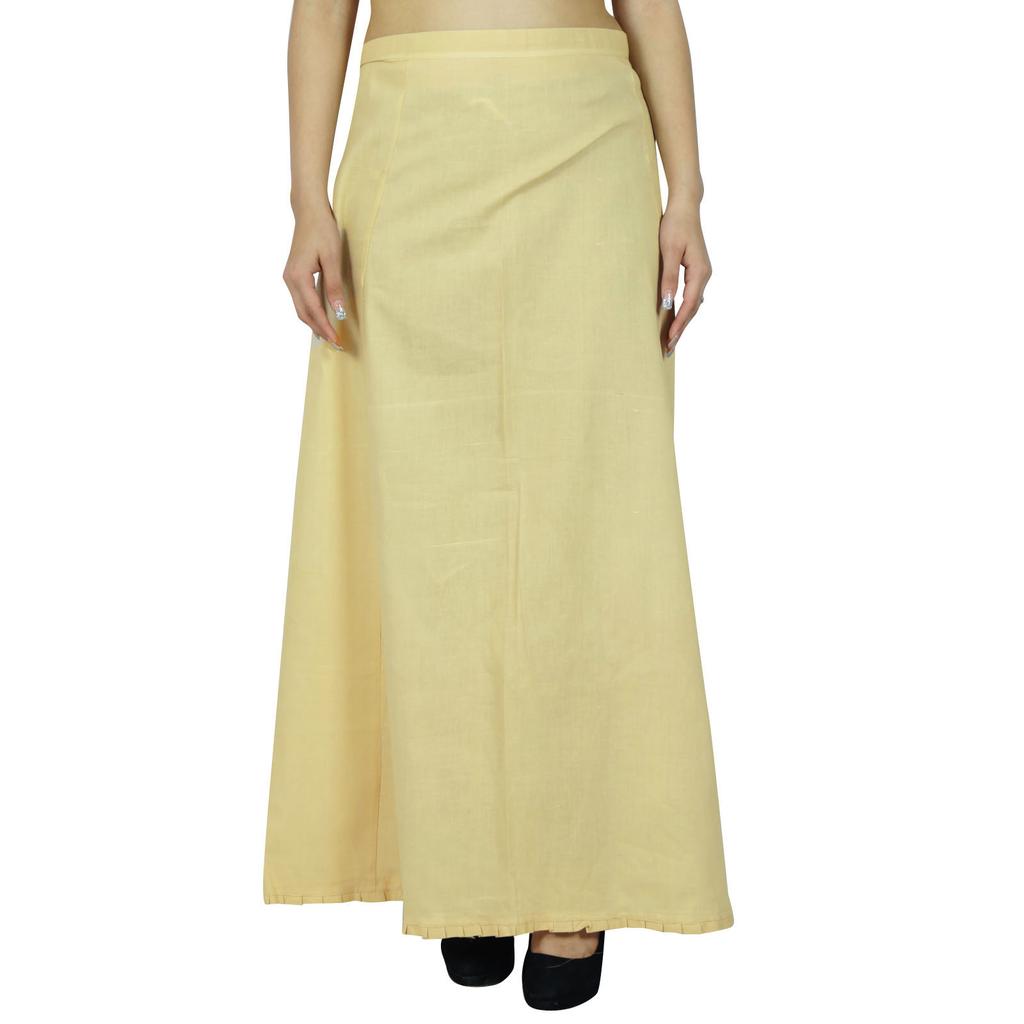 Bollywood Stitched Petticoat Cotton Inskirt Solidna indyjska podszewka dla Sari