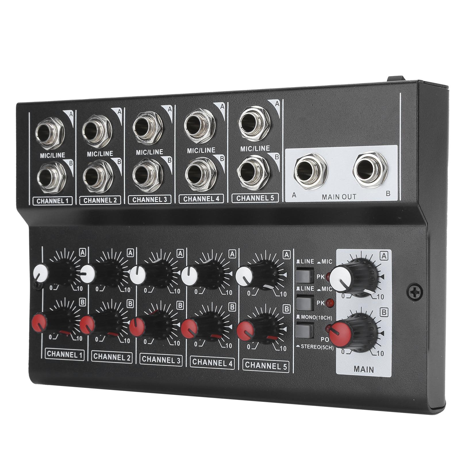 

100-240 В портативный 10-канальный стерео микшерный пульт для караоке-микрофона с усилителем, вилка ЕС EU Plug