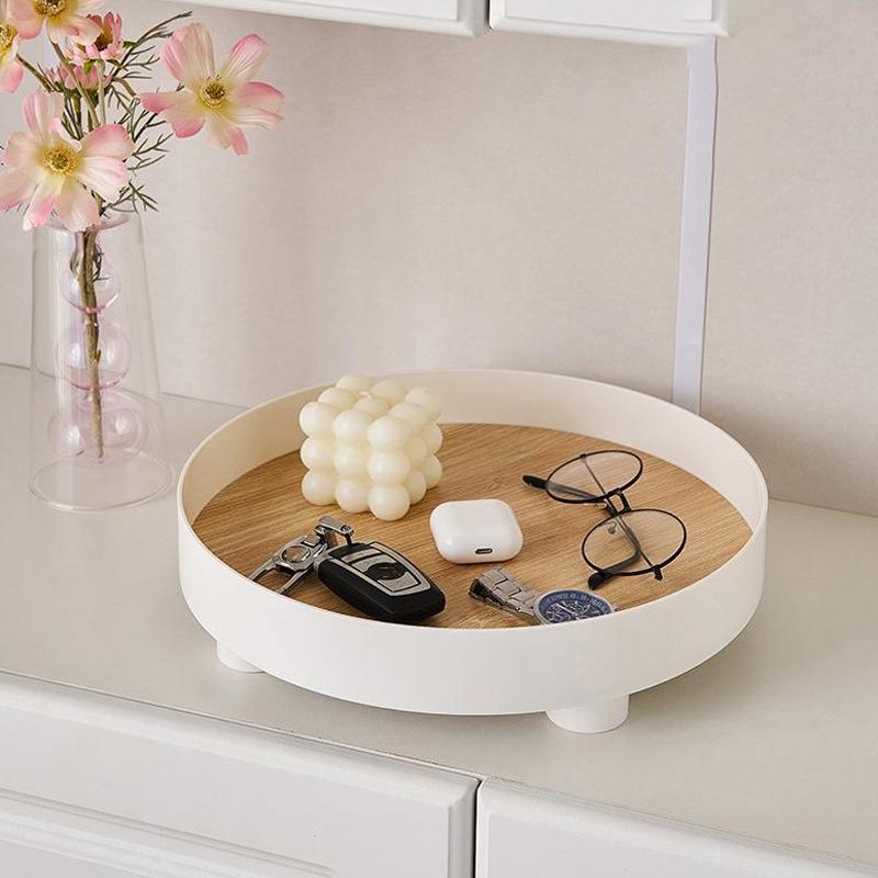 Living Room Coffee Table Aromatherapy Ornaments Tabletop Storage Tray Round Tray