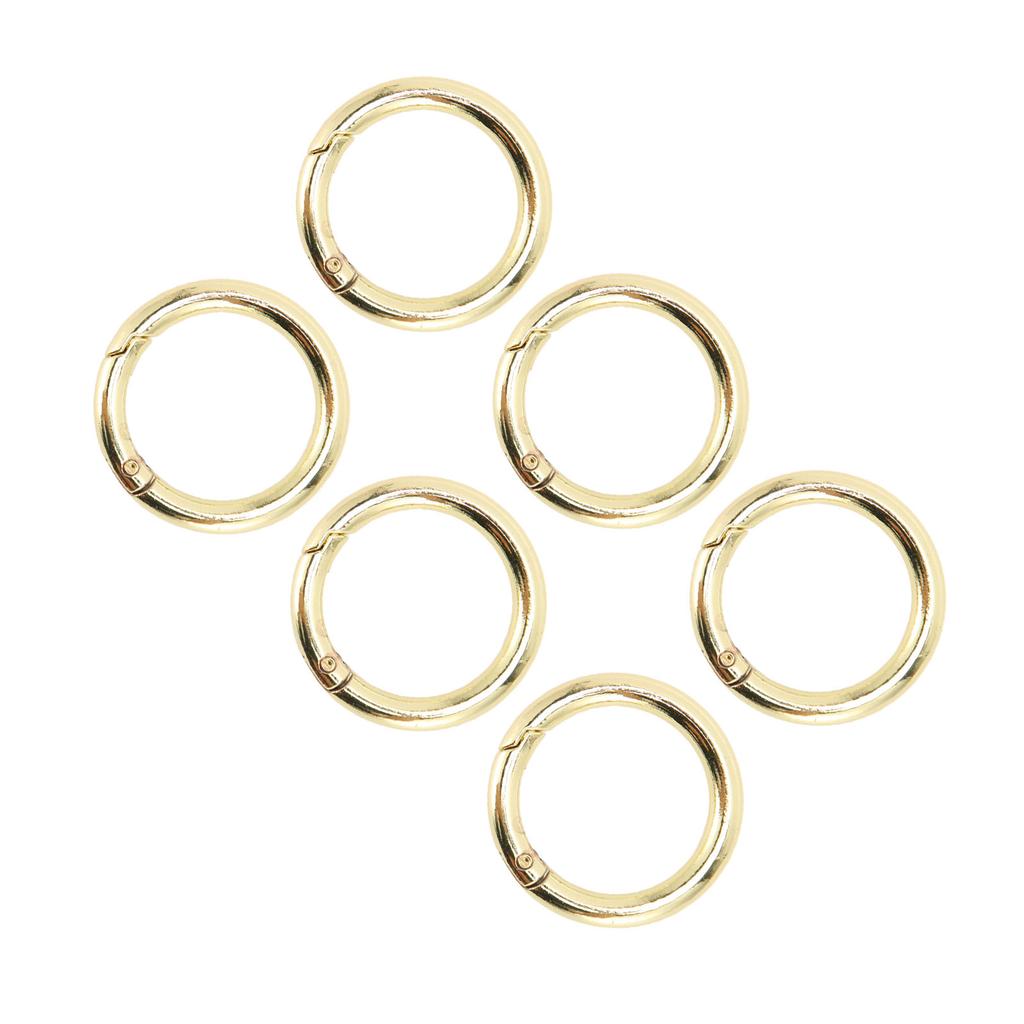 20Pcs Spring O Rings 1.69in Diameter 0.24in Thick Strong Copper Secure Closure Spring Buckles for Purse Bag Jewelry DIY