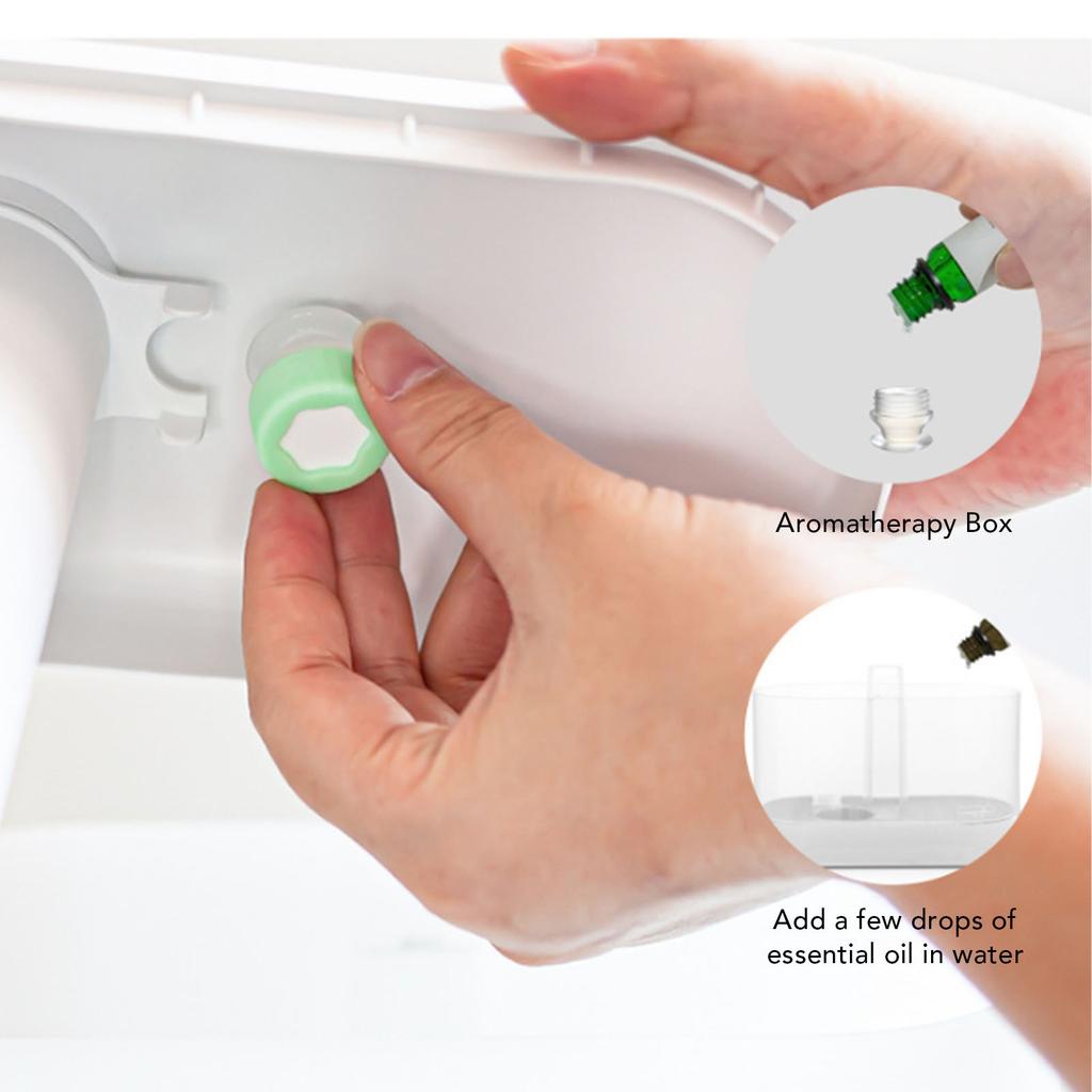 Desktop Humidifier Small Office Bedroom Table Top Silent with Aromatherapy Light 1.8L Water Tank Intelligent Timed