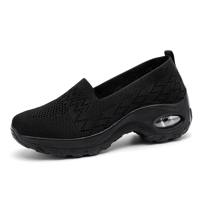 Fashion Women Platform Sneakers Woman Casual Shoes Cushion Sneakers Ladies Comfortable Shallow Mout Sock Sneakers Non-slip Walking Shoes