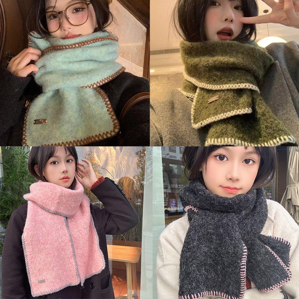 Soft Winter Cashmere Scarf Winter Warm Motorcycle Scarf Advanced Thermal Neck Warmer  Autumn Winter