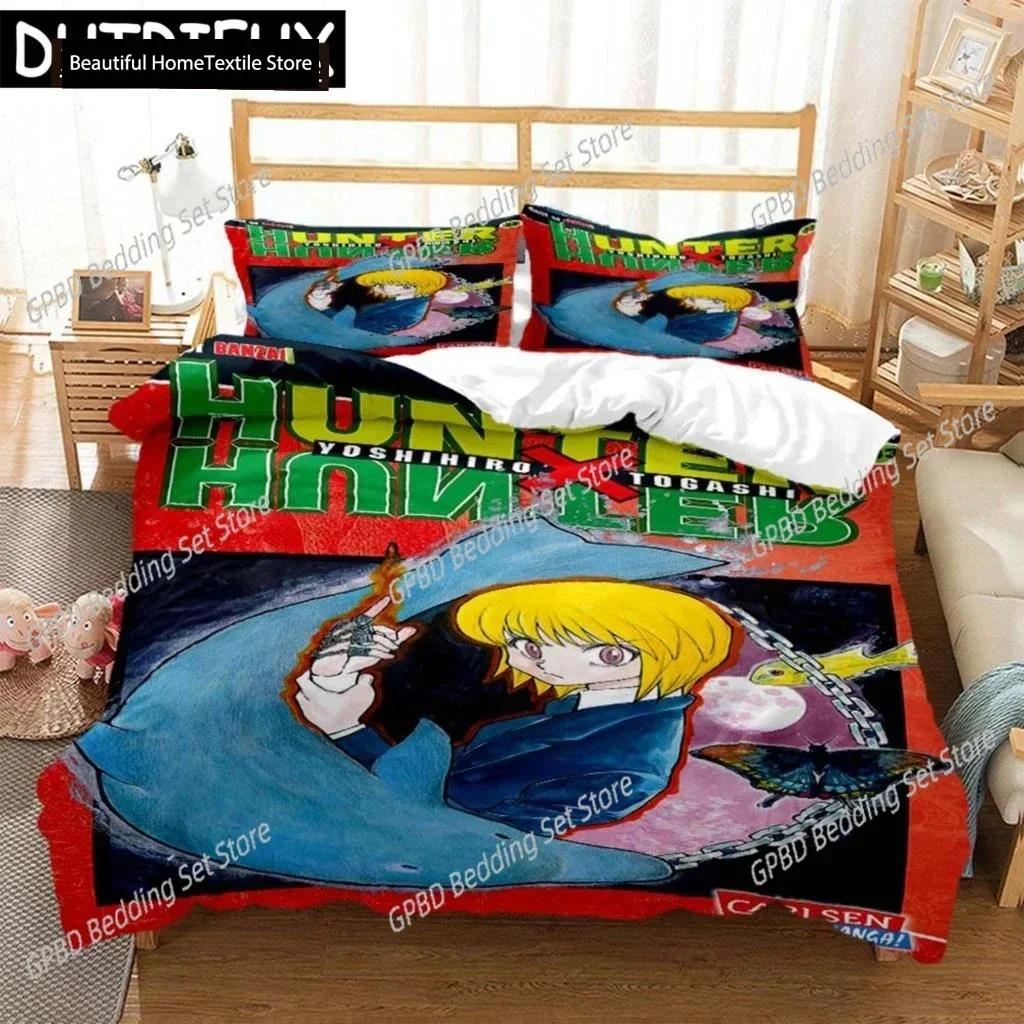 Luxury  New 3D Print HUNTER×HUNTER Digital Print Polyester Bedding Sets Boys Covers Duvet Cover Set For Teens Bedding Set