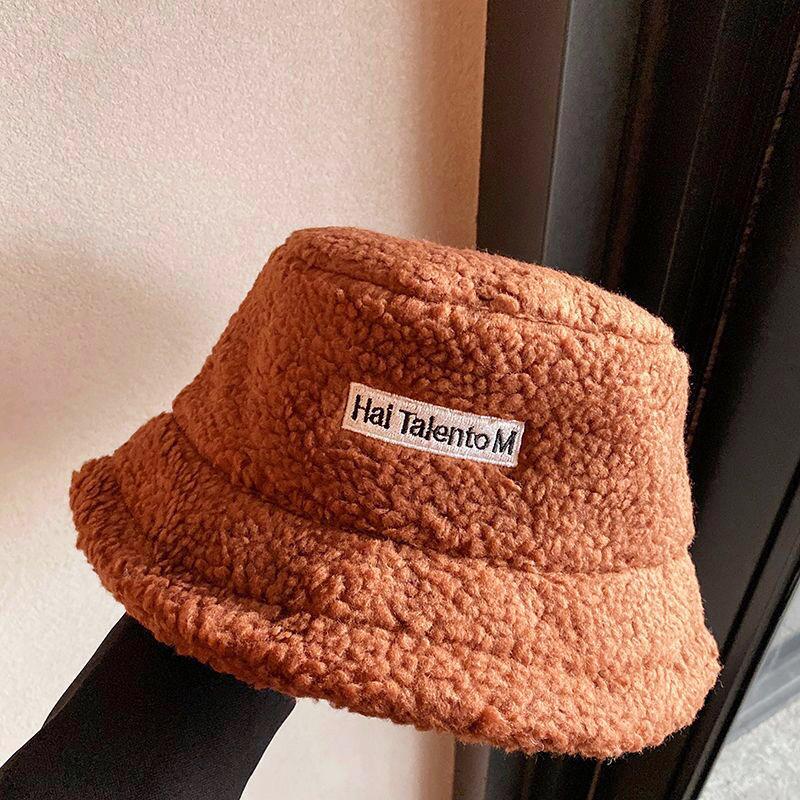 Women's Winter Fisherman Hat Fashionable Multifunctional Casual Teddy Plush Fleece Bucket Beanie Sports Fishing Ski Outdoor Use