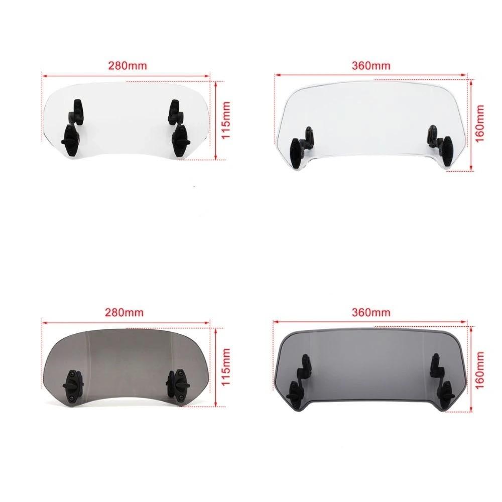 Adjustable Angle Windshield Extension Universal Motorcycle Wind Screen  Motorcycle