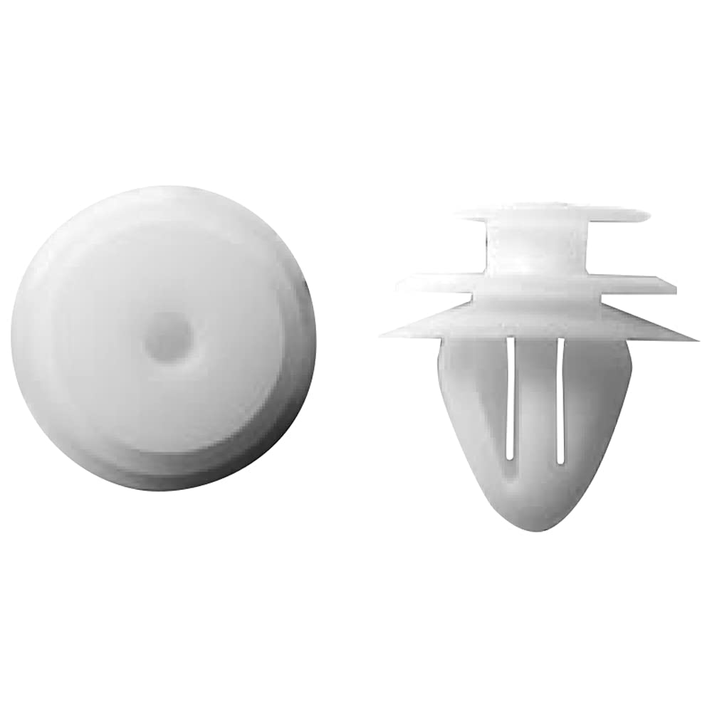 Boston BC5306 Auto Parts Trim Clips, White, 10 Per Bag
