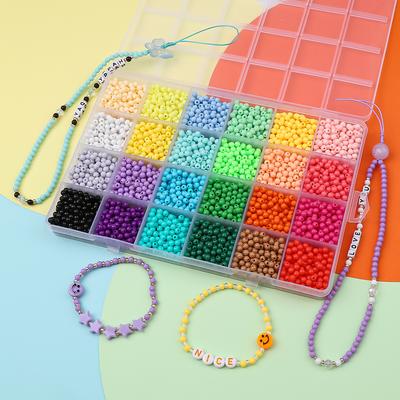 4mm Macaron Acrylperlen Unifarben für DIY Schmuck 3600 Stück/Box