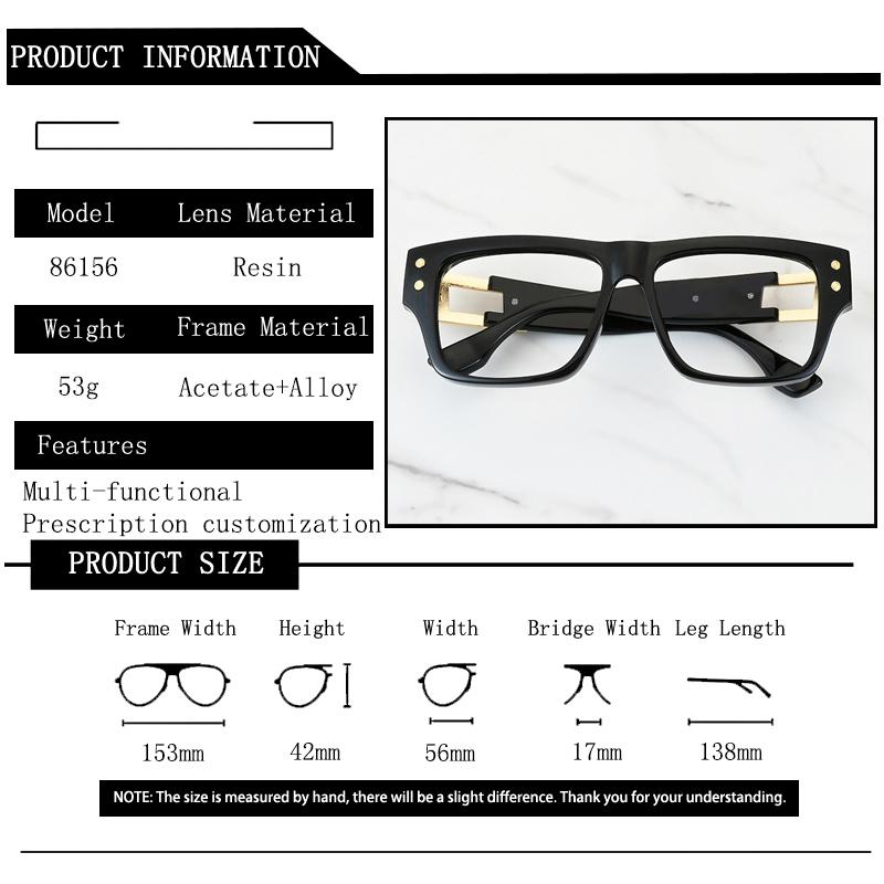 New Vintage Brand Design Luxury Oversized Frame Myopia Glasses Prescription Nearsight Anti Blue Light Women Near Sight Eyewear