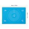 Household Silicone Non-Stick Baking Mat with Scales Rolling Dough Pad Kitchen Baking Tools(Pink 45x65cm)
