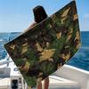 Skull Camo Print Beach Towel Ultra-fine Fiber Quick Drying Absorbent Beach Swimming Vacationvacation Essentials Gifts