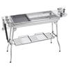 Large Portable Stainless Steel Charcoal BBQ Grill - Outdoor Folding Patio Oven