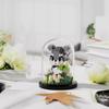 Flower Bouquet Building Blocks Animal Set Dust Cover Bonsai Cute Animal Bear Bunny Dog Model Kids Romantic Gift for Girls
