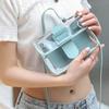Women'S Transparent Square Sling Bag Cool Pvc Shoulder Bag Messenger Bag Waterproof Mobile Phone Bag