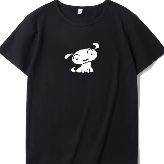 Crayon Shin-chan Harajuku Mens Womens Oversized Y2k Short Sleeve Streetwear Casual Cotton High Quality Female Male Clothing Tee