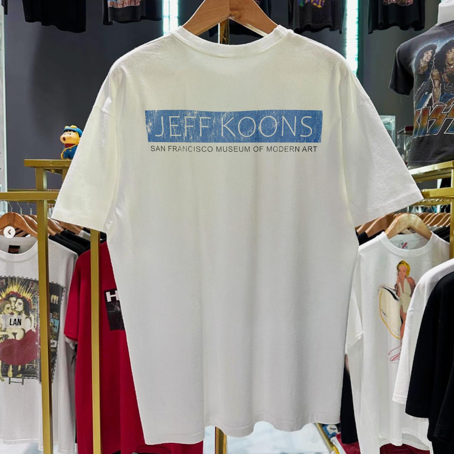 1992 Jeff Koons Rabbit Sfmoma Promo T-Shirt White XXL XL