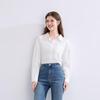 Betu Women's 2025 Autumn Long-Sleeve Lace Trim Shirt