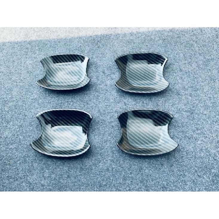 Door Handle Bowl Carbon Fiber Cup Covers Trim For - Toyota Highlander