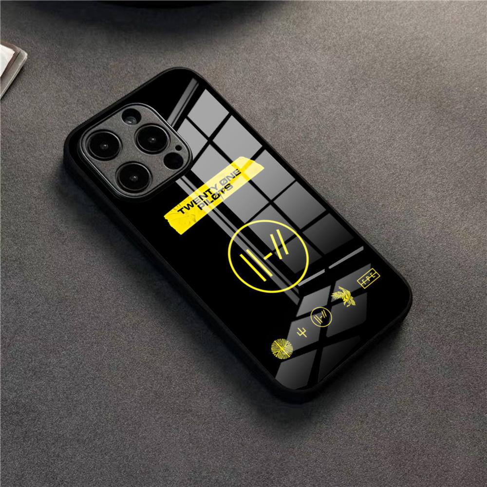 Twenty One Pilots Phone Case For 17 Pro Max IPhone 16 Pro 14 12 11 13 Mini X XR XS 15 Plus SE Glass Cover