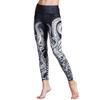 New printed yoga nine-point pants quick-drying outdoor running fitness pants sports tight elastic pants women