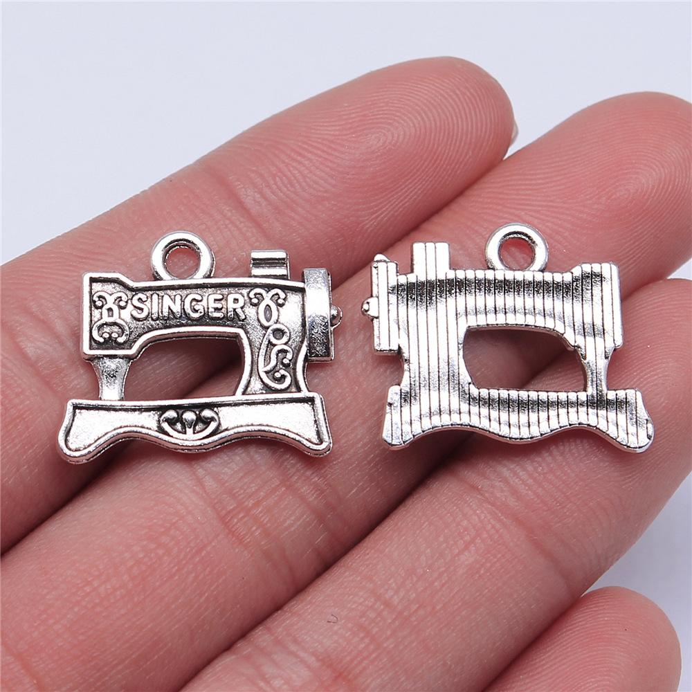 20pcs Sewing Charms For Jewelry Making Paperclip Pins Paper Clip Button Hanger Mannequin Iron Yarn Charms