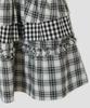 Taibseobiseu Voluminous Check Tier Skirt [Black]