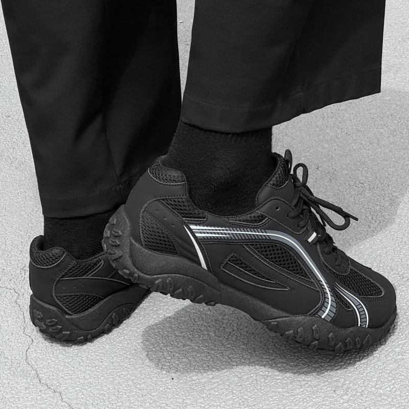 Fashion Men's Niche Design Fashion Trend Low Top Casual Sports Shoes 2025 Autumn Mesh Breathable Comfortable Non Slip Platform sneakers