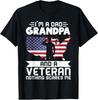 Dad Grandpa Veteran Nothing Scares Patriotic Veterans Day Gift Unisex T-Shirt