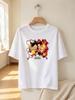 Unisex Tshirt One Piece Luffy Ace Printed Cotton Casual Fashion Top