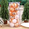 24Pcs Artistic Painted Christmas Baubles Bright Christmas Sphere Hanging Ornament for Festival Home Embellishment