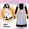 English Style Pearl Lace Long Maid Costume Perfect For Cosplay And Coffee Shop