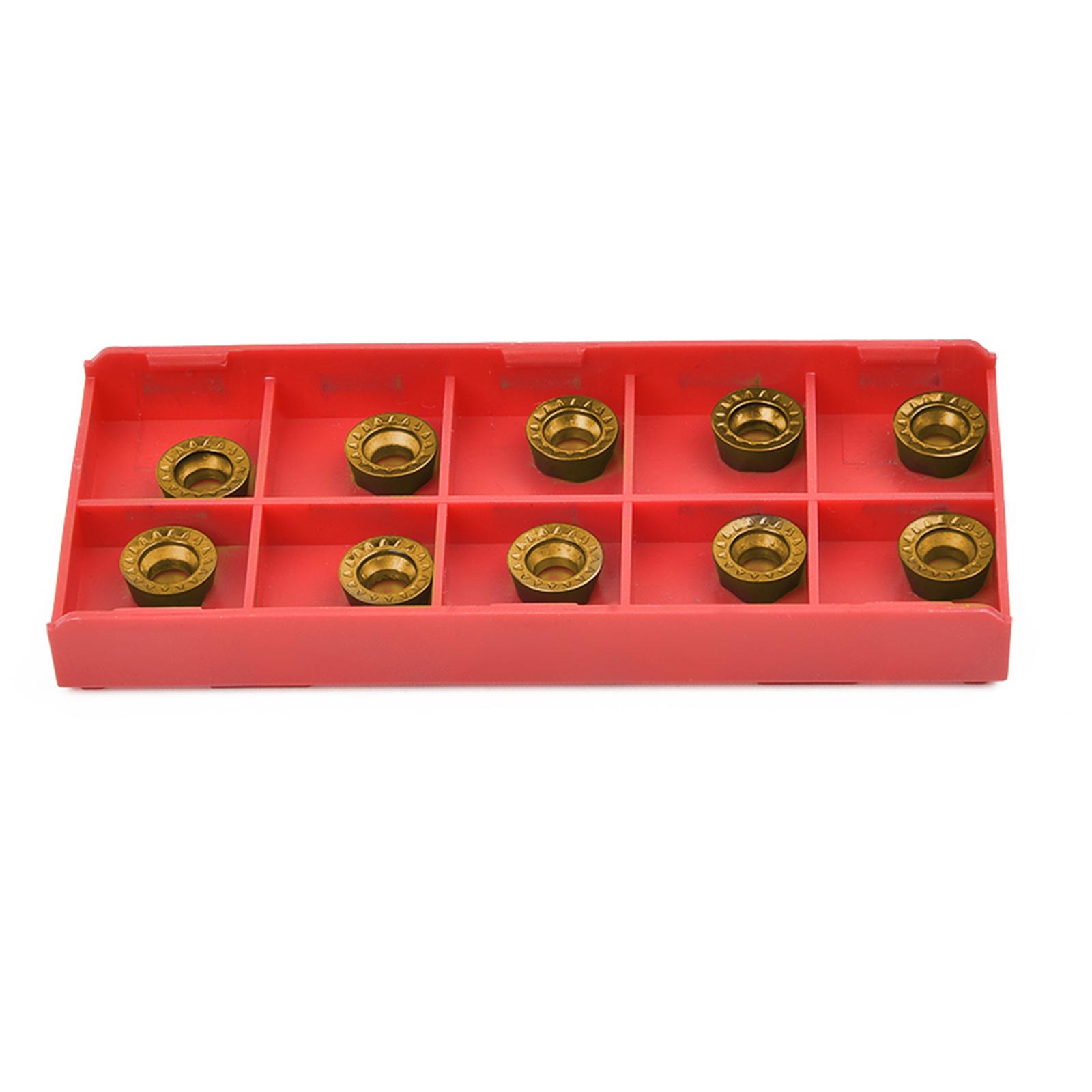 

Набір міцних твердосплавних пластин RPMT10T3MO для гладкої обробки сталі