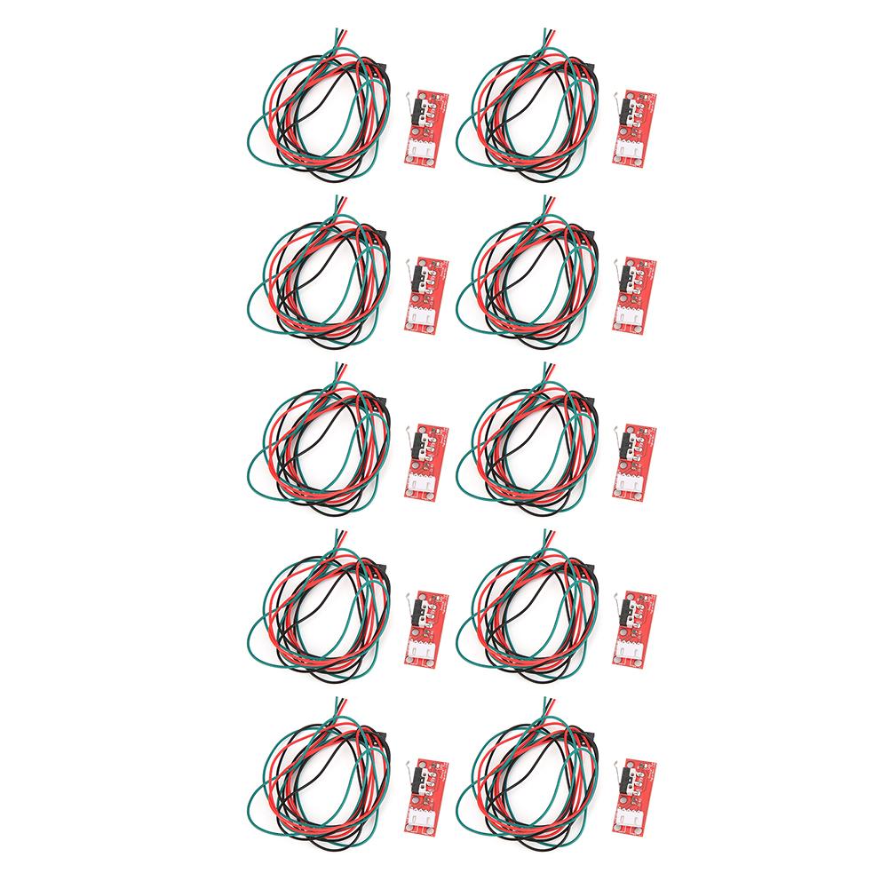 

10Pcs Plastic Safety Contact Micro Switch Roller with Wire Accessory for Electronic Equipment