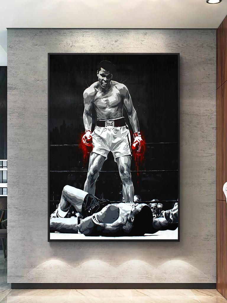 Boxer Wall Art Poster Motivational Quote Home Decor Pictures Prints Canvas Painting Living Room Decor