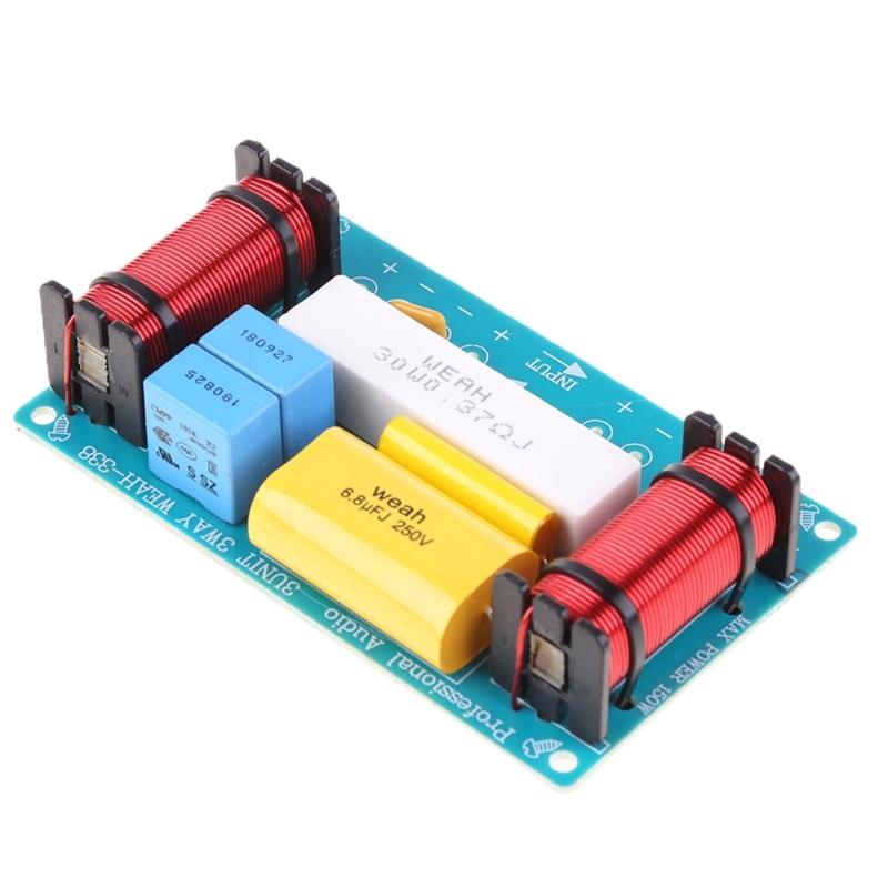 WEAH-338 3-Wege-120-W-Lautsprecher-Frequenzteiler, Hoch-/Tieftöner-Lautsprecherfilter