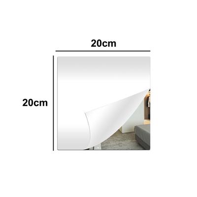 1pc Self Adhesive Acrylic Mirror Sheet Shatterproof 1.6mm Thick Non Glass Mirror Stickers Simple DIY Craft Mirror Tiles
