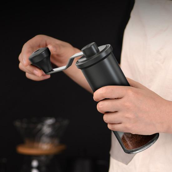 Mini Manual Coffee Grinder with 40 Adjustable Settings Portable Hand Coffee Bean Mill Conical Burr Grinder for Travel Camping Office Espresso