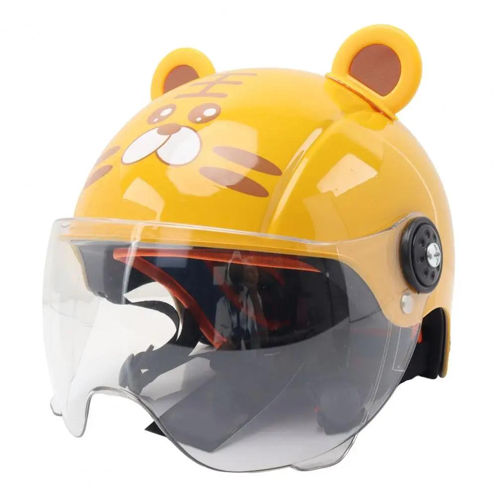 Casco de Montar para Niño Ajustable Apariencia Adorable Ultraligero Absorbente de Impactos ABS Casco de Seguridad para Patineta Bici de Niño para Niño