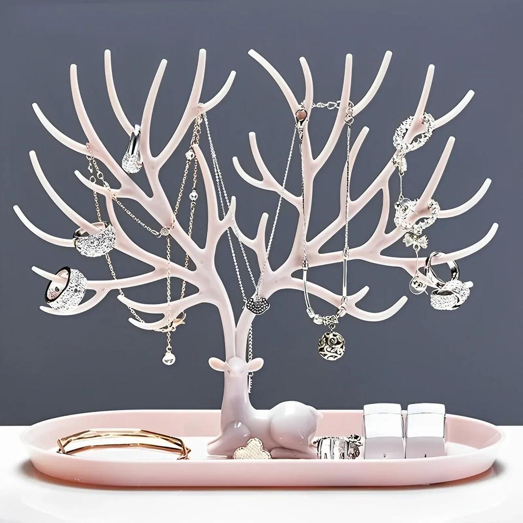 Antlers Makeup Organizer Creative Jewelry Display Stand Wall Shelf For Rings Earrings Necklace Bracelet Bathroom Repisas Home