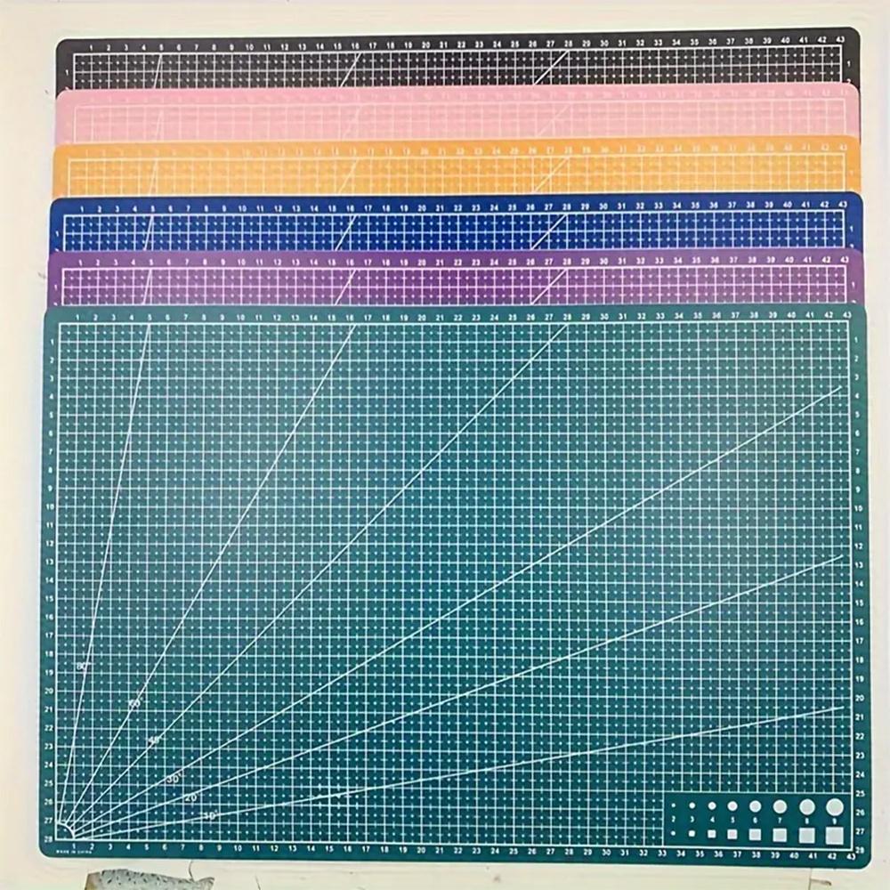 1pc Precision A3 Rotary Cutting Mat for Exam Clay Projects, Sewing & Crafts - Durable PP Material with Measurement Markings & Rotating Mechanism