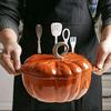 Lilang Pumpkin Shaped Enamel Pot