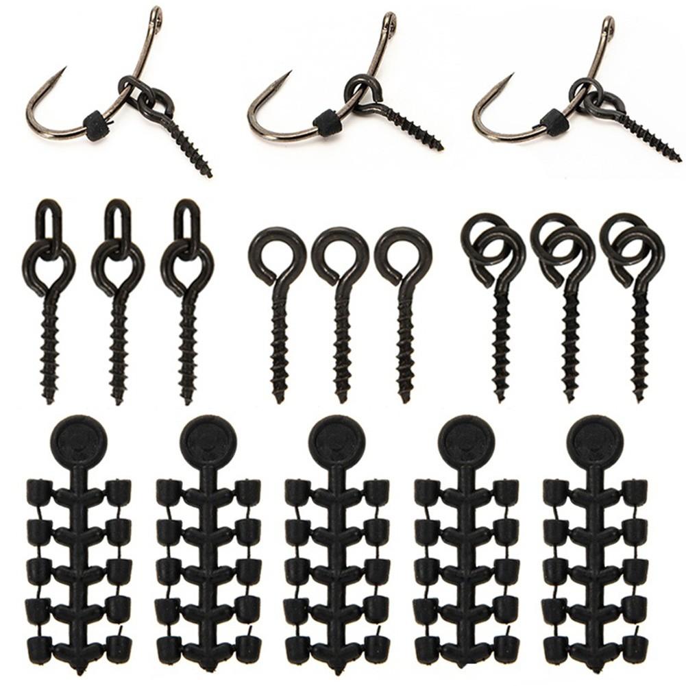 Reliable Carp Stopper Set with 50 Hook Stops Beads and 20 Boilies Bait Screws
