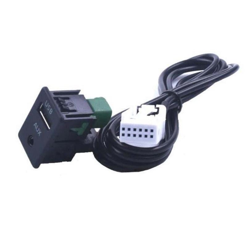 Car Audiophiles Streaming Cable, Wireless Connectivity With USB And 3.5mm Aux Input Adapter For F18 E12 F02 F03 E91 E93