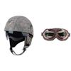 Vintage Personality Helmet Lens Standard Motorcycle Half Helmet Scooter Cruise Leather Helmet Prince Helmet