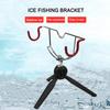 Double-Head Fish Pole Holder Easily Installation Winter Rod Holder Fishing Rod Pole Holder for Fishing Gear Winter Sea