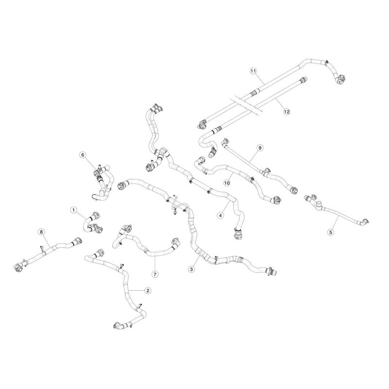 NEW-Automotive Cooling Water Pipes Accessory Part 1077576-00-F For Tesla Model 3 Model Y 2019-2025 107757600F
