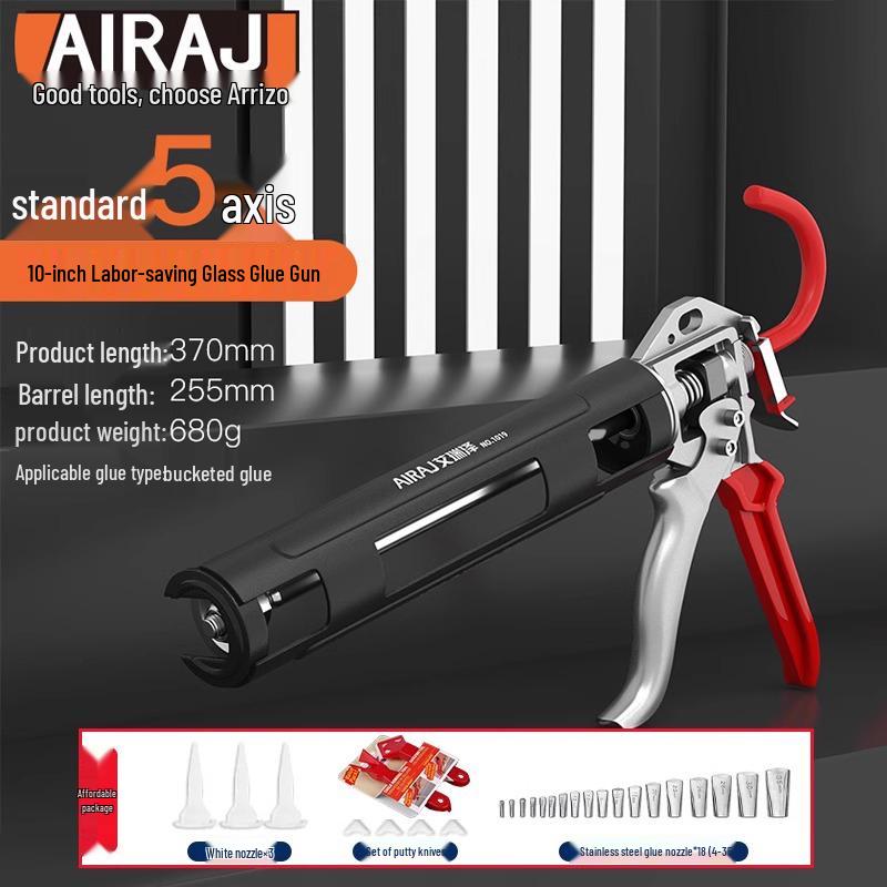 Arrizo Automatic Glue Gun - Effort-Saving, Structural Adhesive & Caulking Tool for Sealing and Decoration.