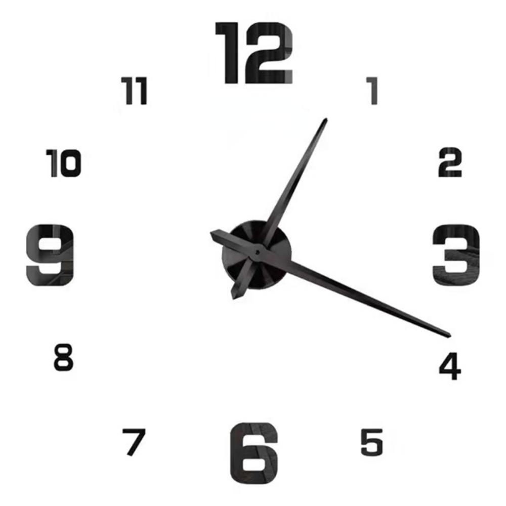 Modern Design Large Wall Clock 3D DIY Quartz Clocks Watches Acrylic Mirror Stickers Living Room Home Decor Horloge