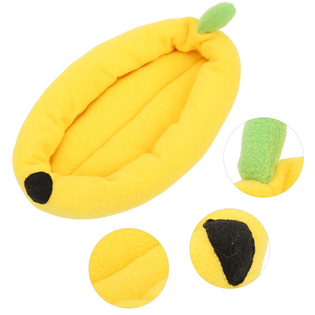 Hamster Warm Nest Soft Cute Banana Small Pet Cotton Sofa Bed for Guinea Pig Sugar Glider
